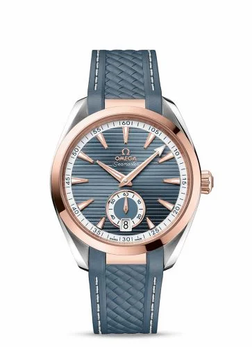Omega Seamaster Aqua Terra 150M Master Chronometer Small Seconds 41 Stainless Steel / Sedna Gold / Blue / Rubber 220.22.41.21.03.001 (22022412103001)